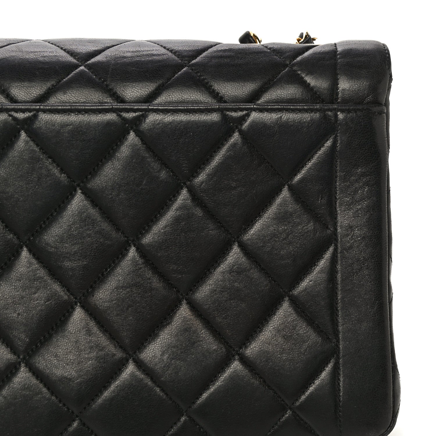 Chanel Lambskin Quilted Medium Single Flap Black 15 of 37