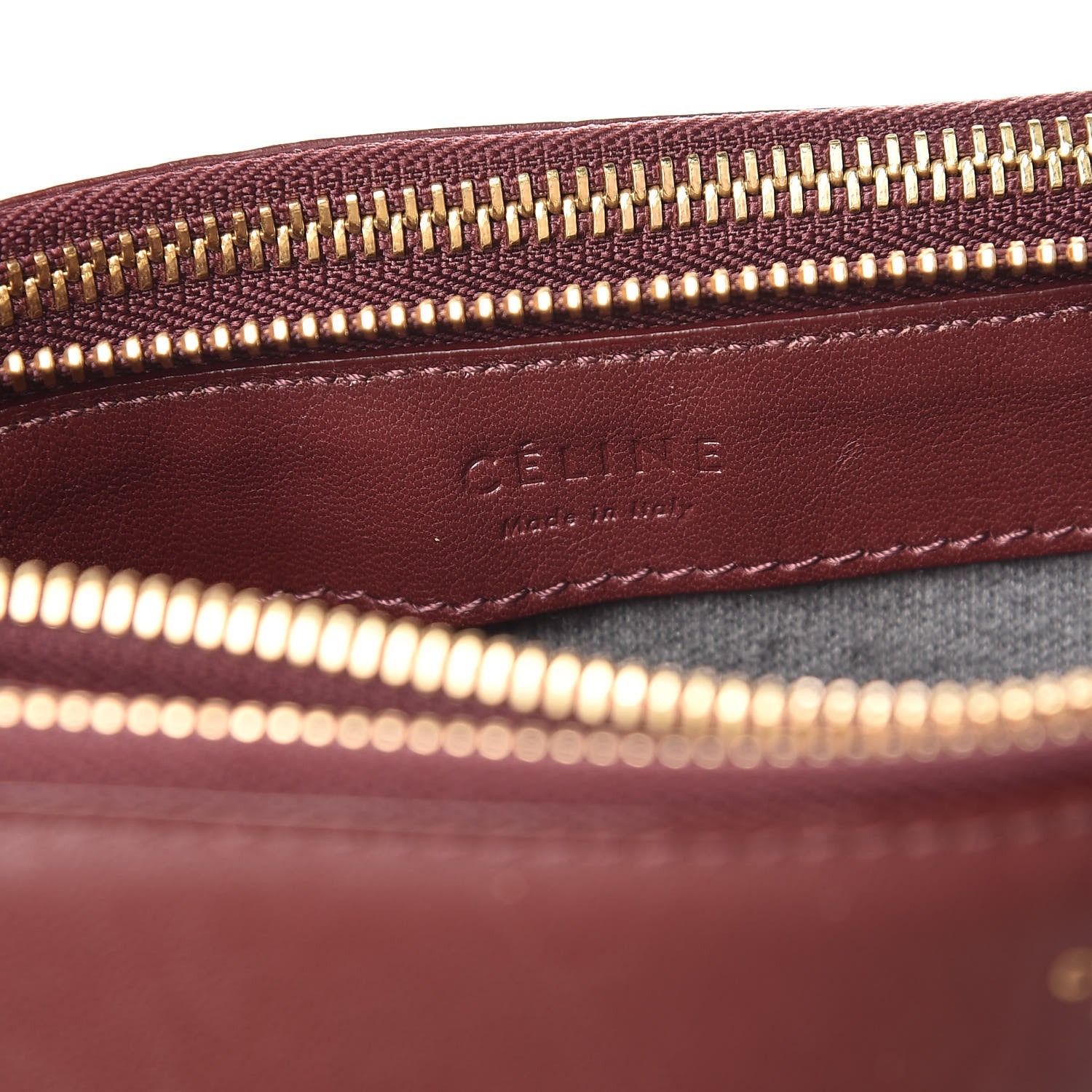 Celine Smooth Lambskin Small Trio Crossbody Bag Burgundy 8 of 15