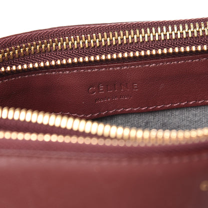 Celine Smooth Lambskin Small Trio Crossbody Bag Burgundy 8 of 15