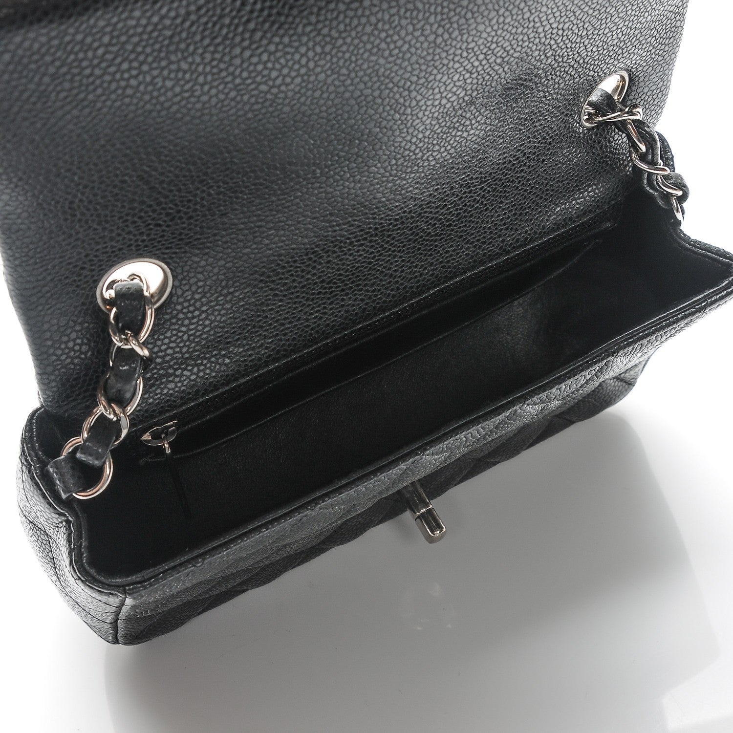 Chanel Caviar Quilted Mini Rectangular Flap Charcoal 5 of 7