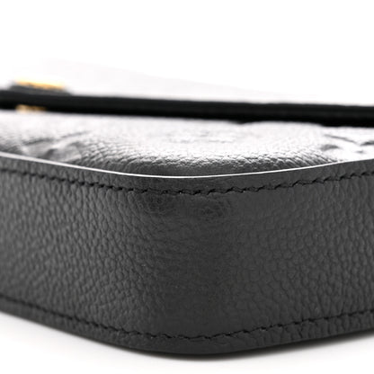 Louis Vuitton Empreinte Pochette Felicie Chain Wallet Black 11 of 12