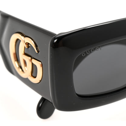 Gucci Acetate Rectangular Sunglasses GG0811S Black 8 of 9