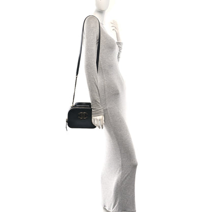 Chanel Shiny Calfskin Goatskin Small Coco Curve Vanity Bag Black 2 of 11