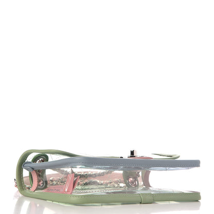 Chanel Lambskin PVC Quilted Mini Coco Splash Flap Blue Green 4 of 8