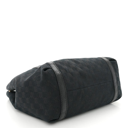 Gucci Monogram New Ladies Web Tote Black 4 of 10