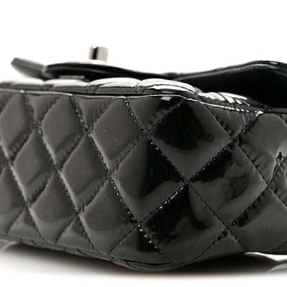 Chanel Patent Calfskin Quilted Mini Rectangular Flap Black 10 of 12