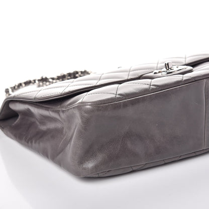 Chanel Glazed Calfskin Quilted Small CC Delivery Tote Grey 10 of 12