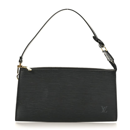 Louis Vuitton Epi Pochette Accessories 24 Black 1 of 8