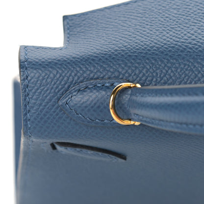 Hermes Epsom Mini Kelly Sellier 20 Deep Blue 11 of 35