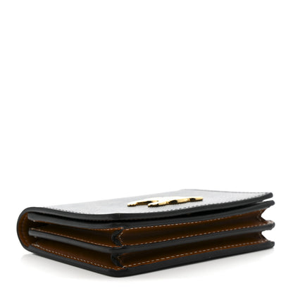 Celine Canvas Triomphe Compact Wallet Tan 4 of 8
