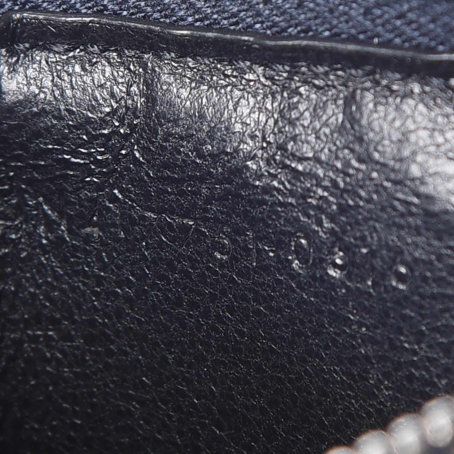 Saint Laurent Calfskin 5 Fragments Stars Zip Pouch Card Holder Blue 7 of 8