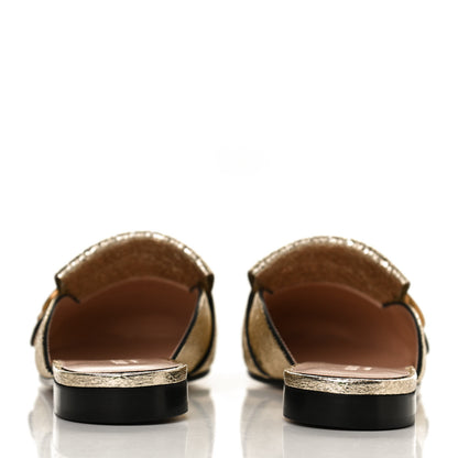 Gucci Galassia Womens GG Marmont Fringe Slippers 36.5 Platino 6 of 10