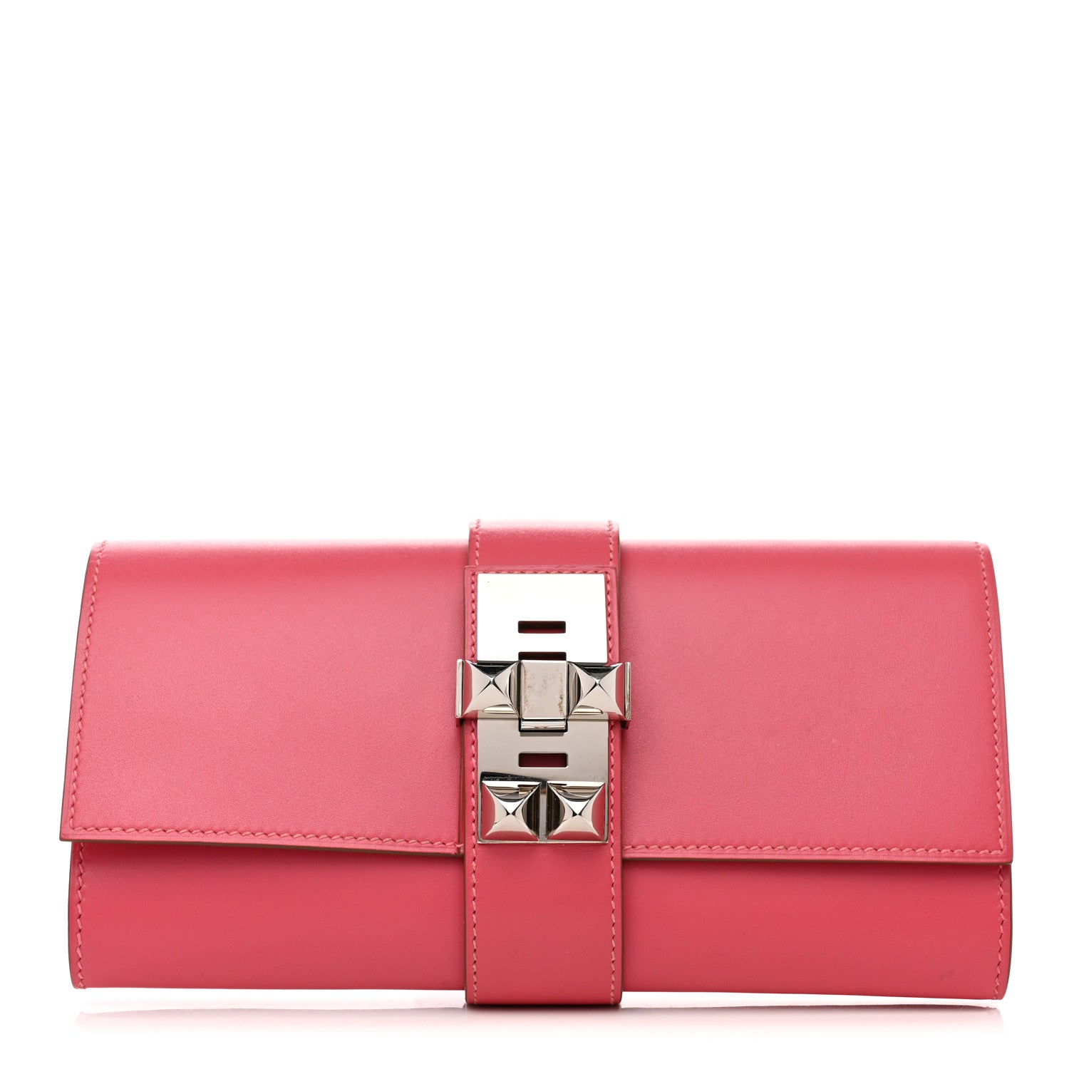 Hermes Tadelakt Medor 23 Clutch Rose Lipstick 1 of 11