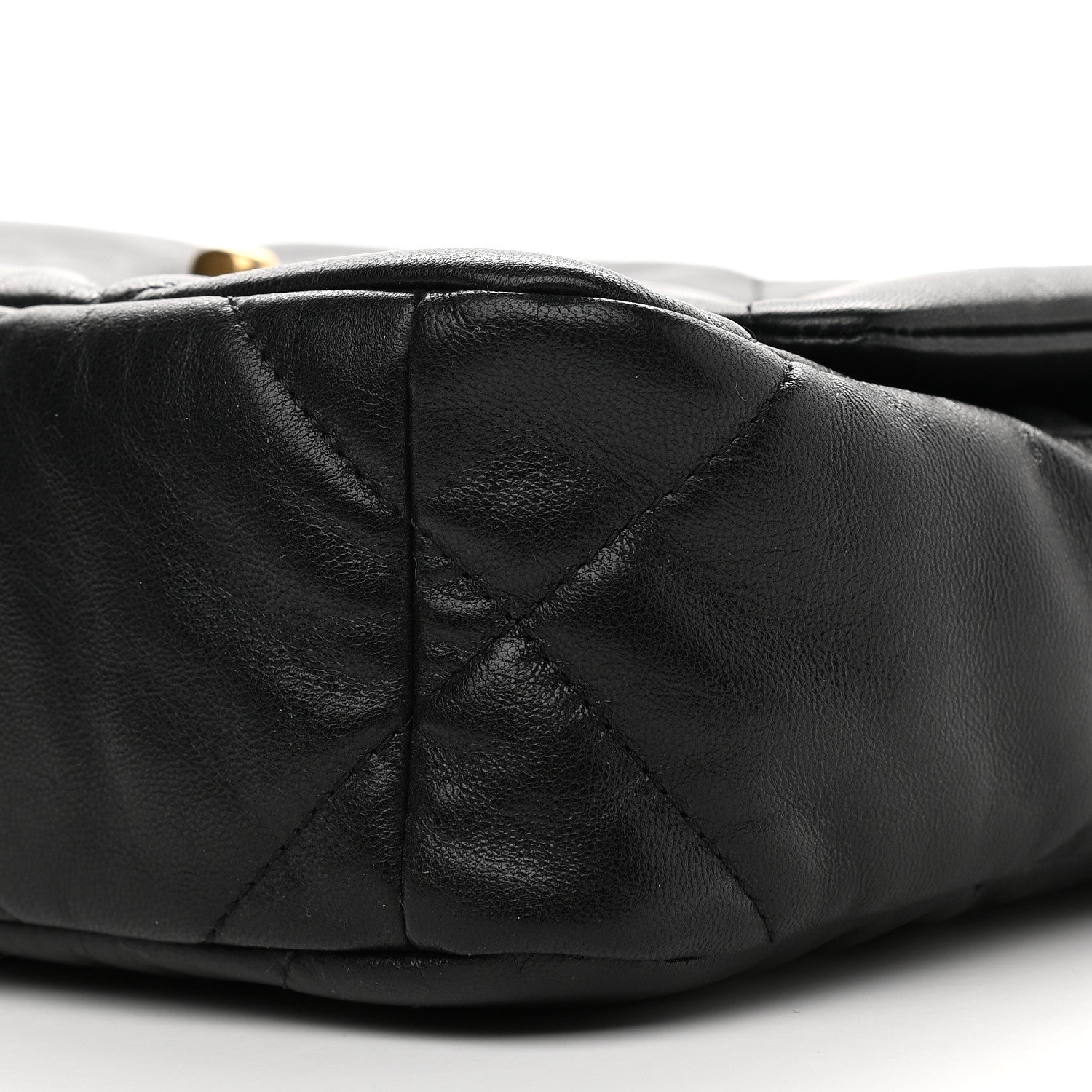 Chanel Goatskin Quilted Medium Chanel 19 Flap Black 9 of 9