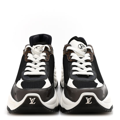Louis Vuitton Monogram Calfskin Run 55 Sneakers 39 Black 3 of 9