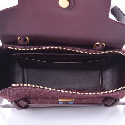 Celine Felt Calfskin Micro Belt Bag Plum 5 of 6