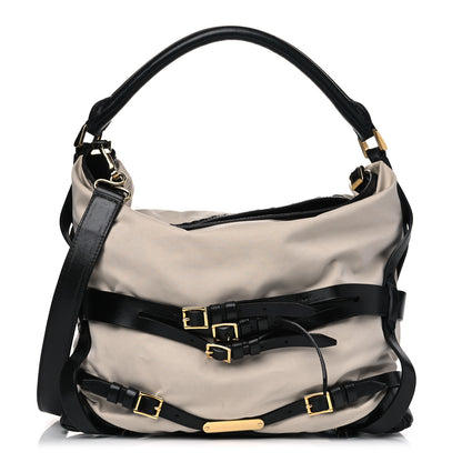 Burberry Nylon Bridle Calfskin Medium Gosford Hobo Trench 1 of 24