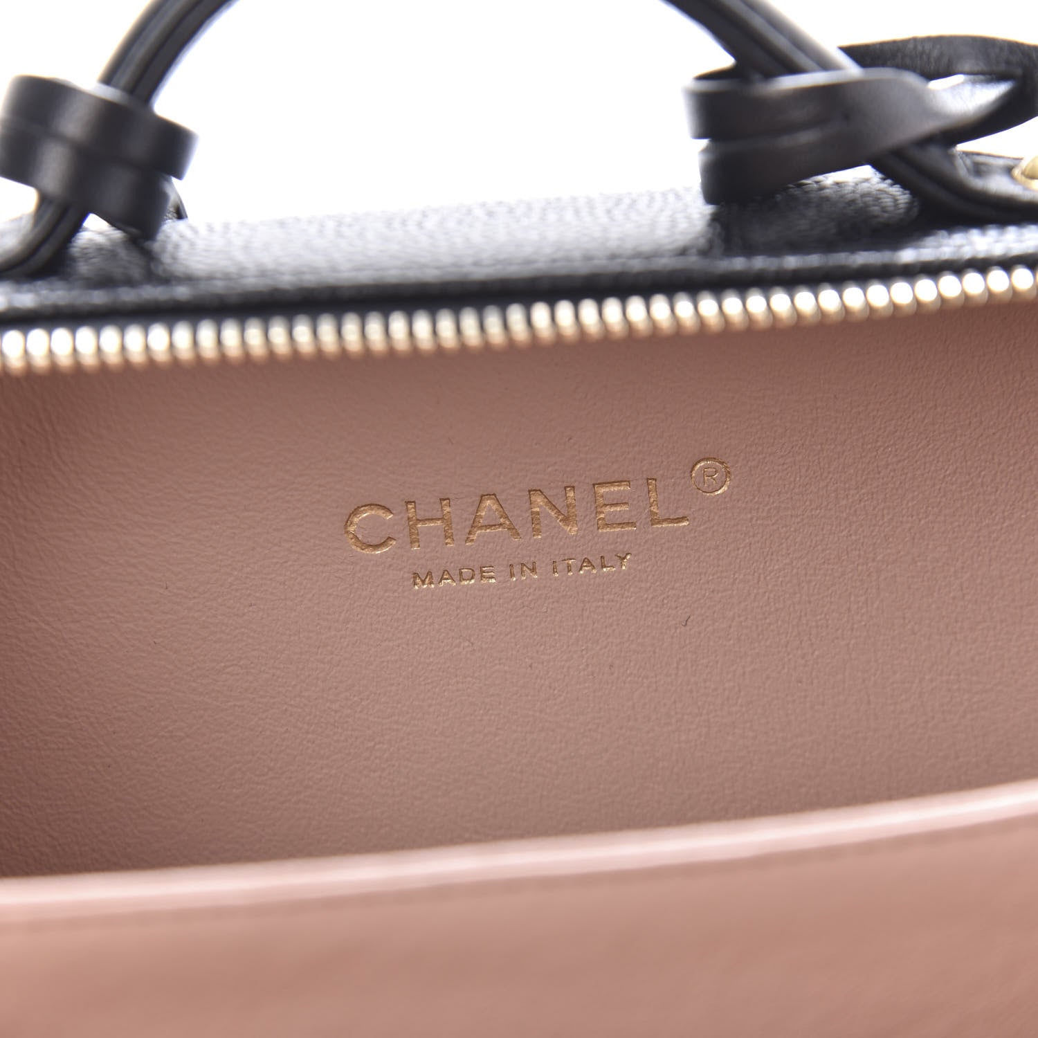 Chanel Caviar Quilted Small CC Filigree Vanity Case Black 8 of 11