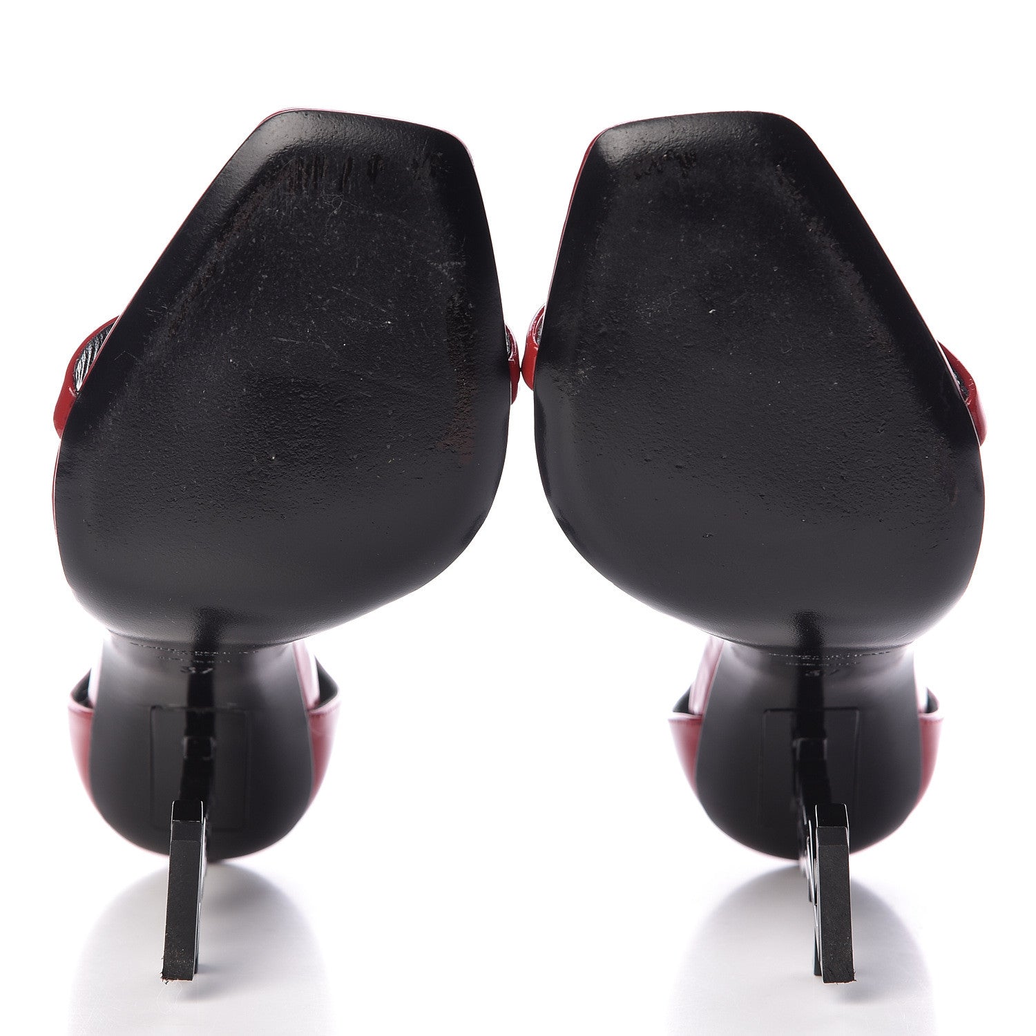 Saint Laurent Patent Opyum Sandals 37 Red 7 of 13
