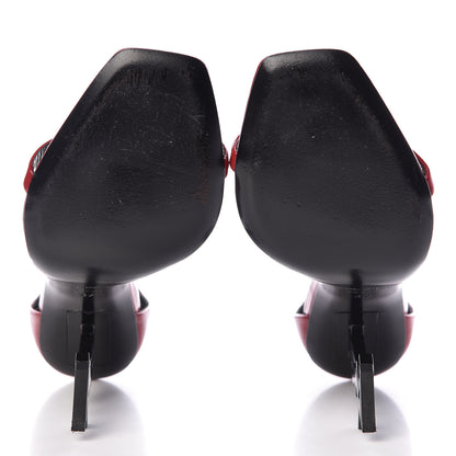 Saint Laurent Patent Opyum Sandals 37 Red 7 of 13
