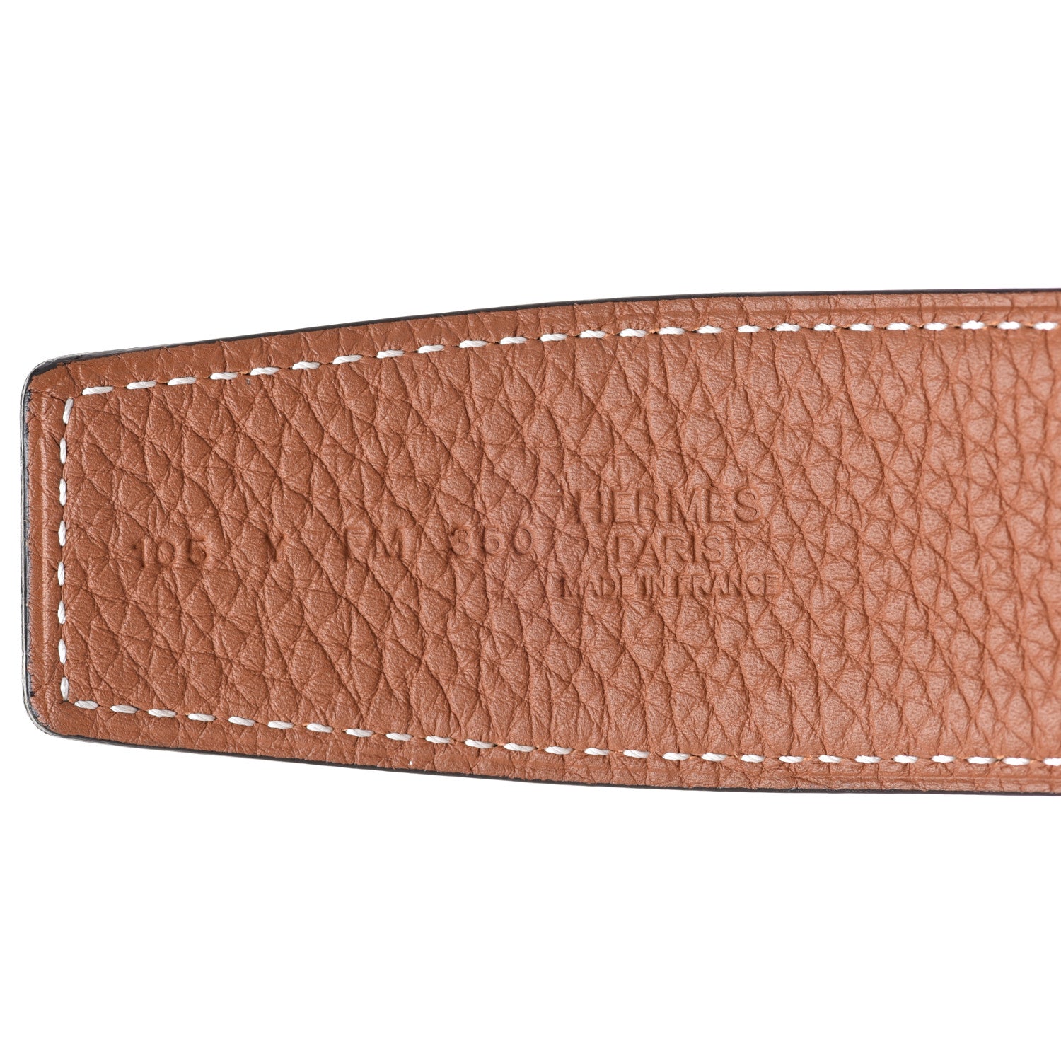 Hermes Togo 32mm Constance H Belt 105 Black Gold 5 of 8