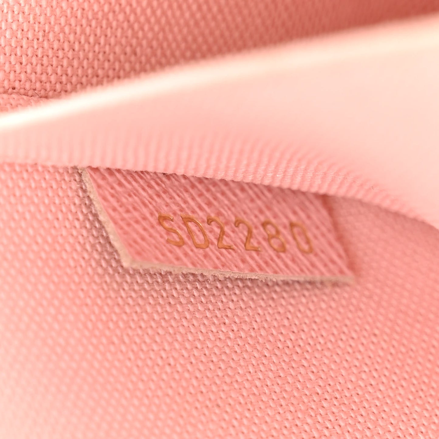 Damier Azur Pochette Felicie Chain Wallet Rose Ballerine