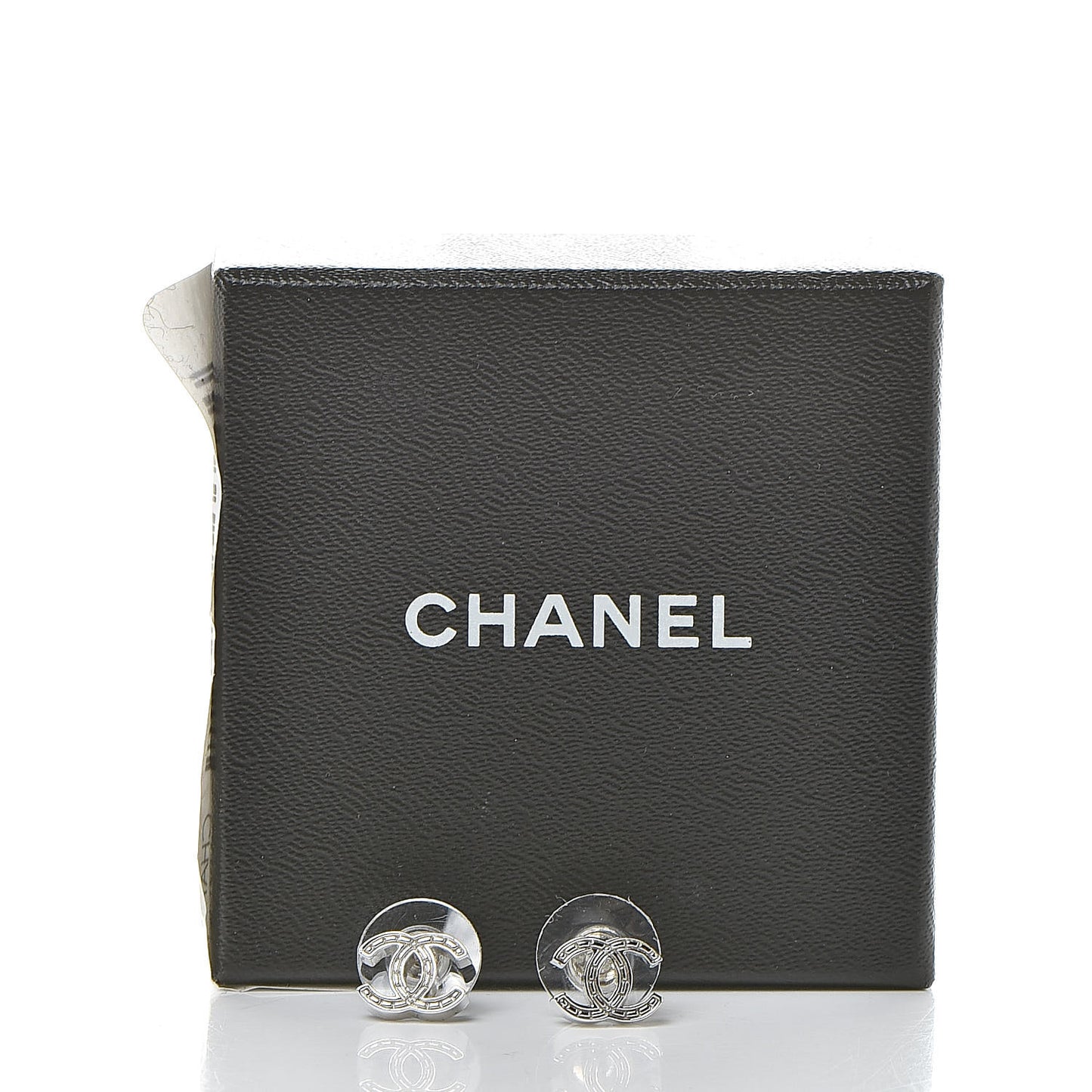 Metal CC Earrings Silver