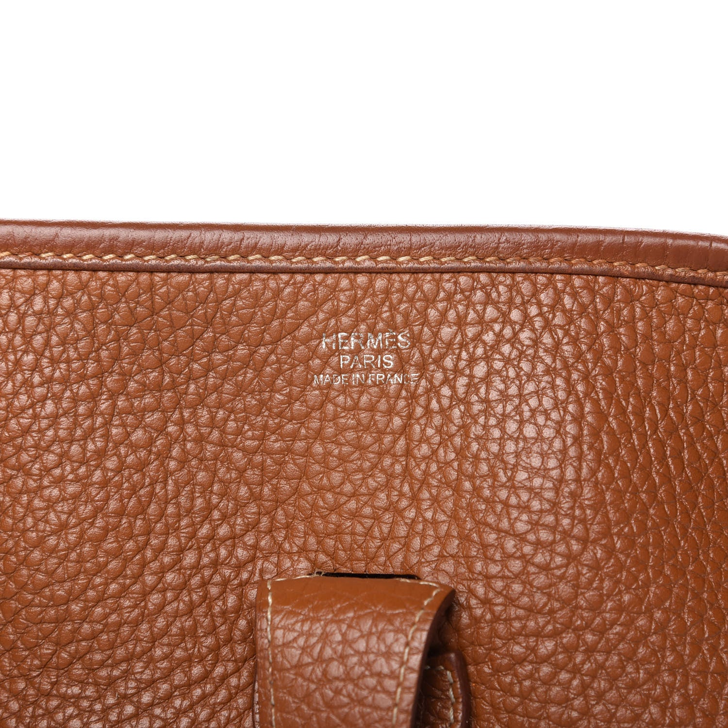 Hermes Taurillon Clemence Evelyne III GM Gold 8 of 9