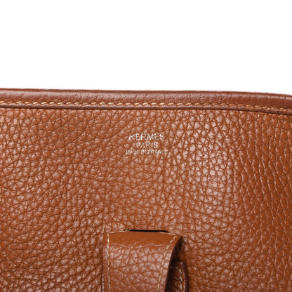 Hermes Taurillon Clemence Evelyne III GM Gold 8 of 9