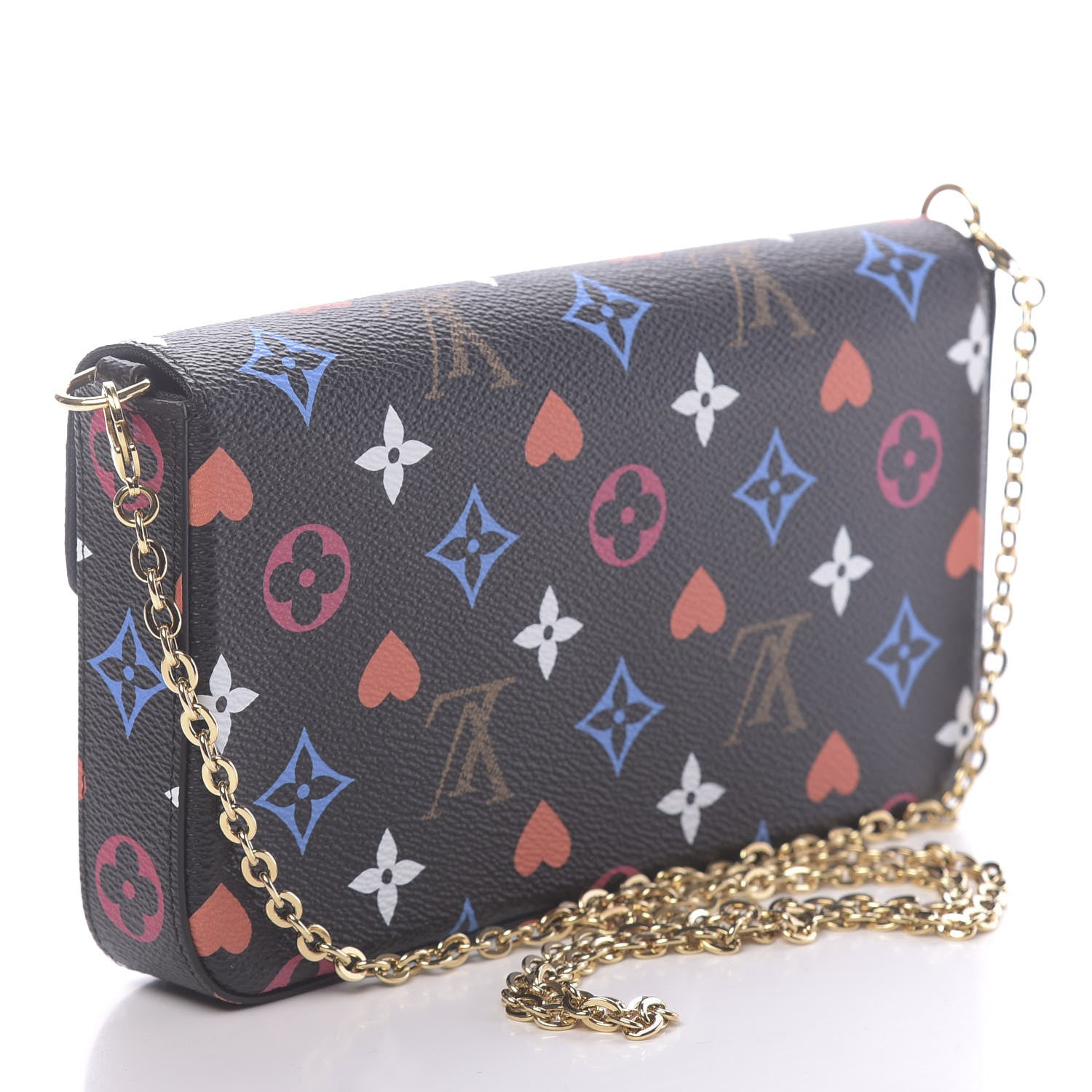 Louis Vuitton Game On Felicie Chain Wallet Black 3 of 10