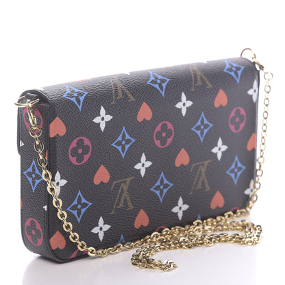 Louis Vuitton Game On Felicie Chain Wallet Black 3 of 10