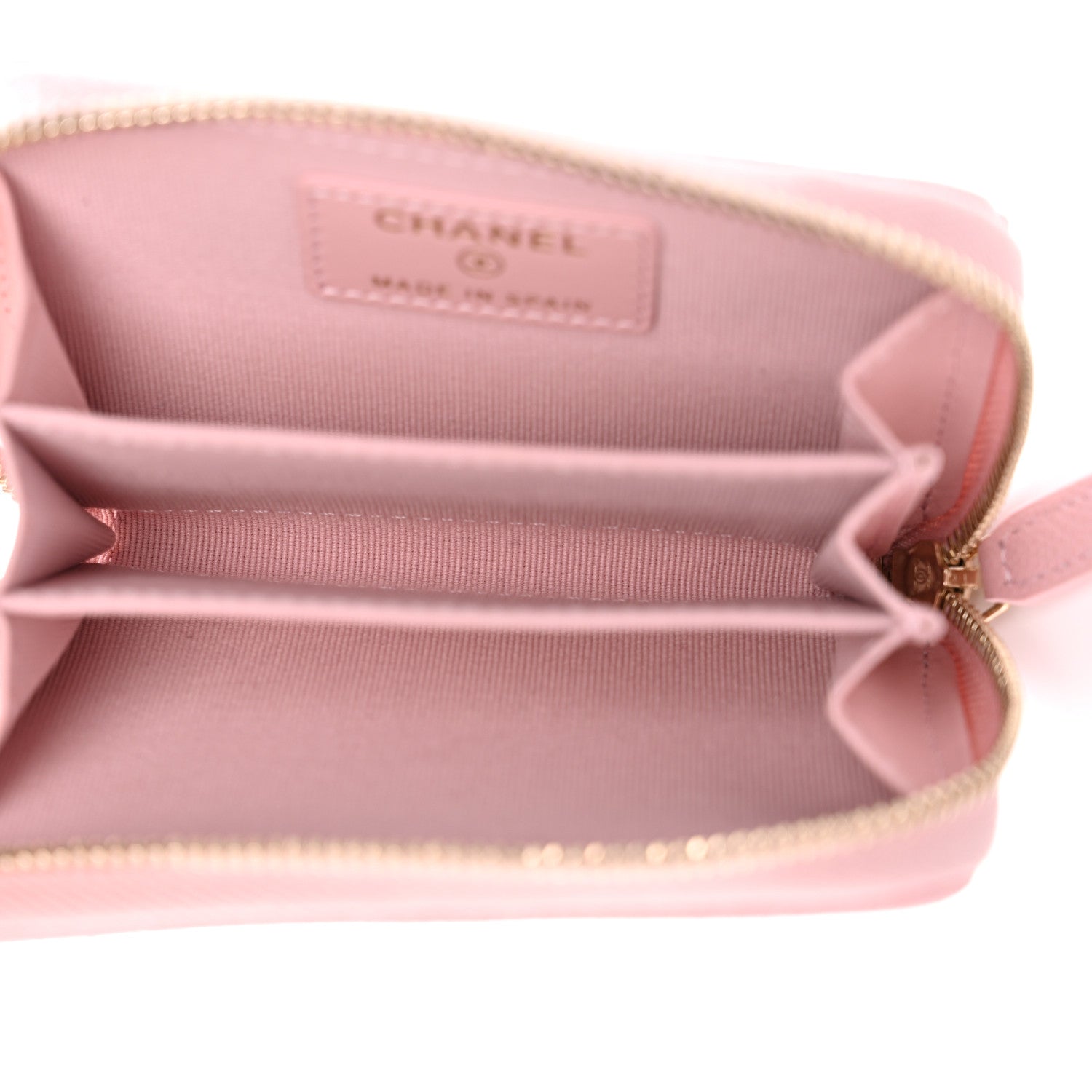 Chanel Caviar Quilted Zip Coin Purse Light Pink 5 of 7