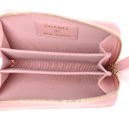 Chanel Caviar Quilted Zip Coin Purse Light Pink 5 of 7