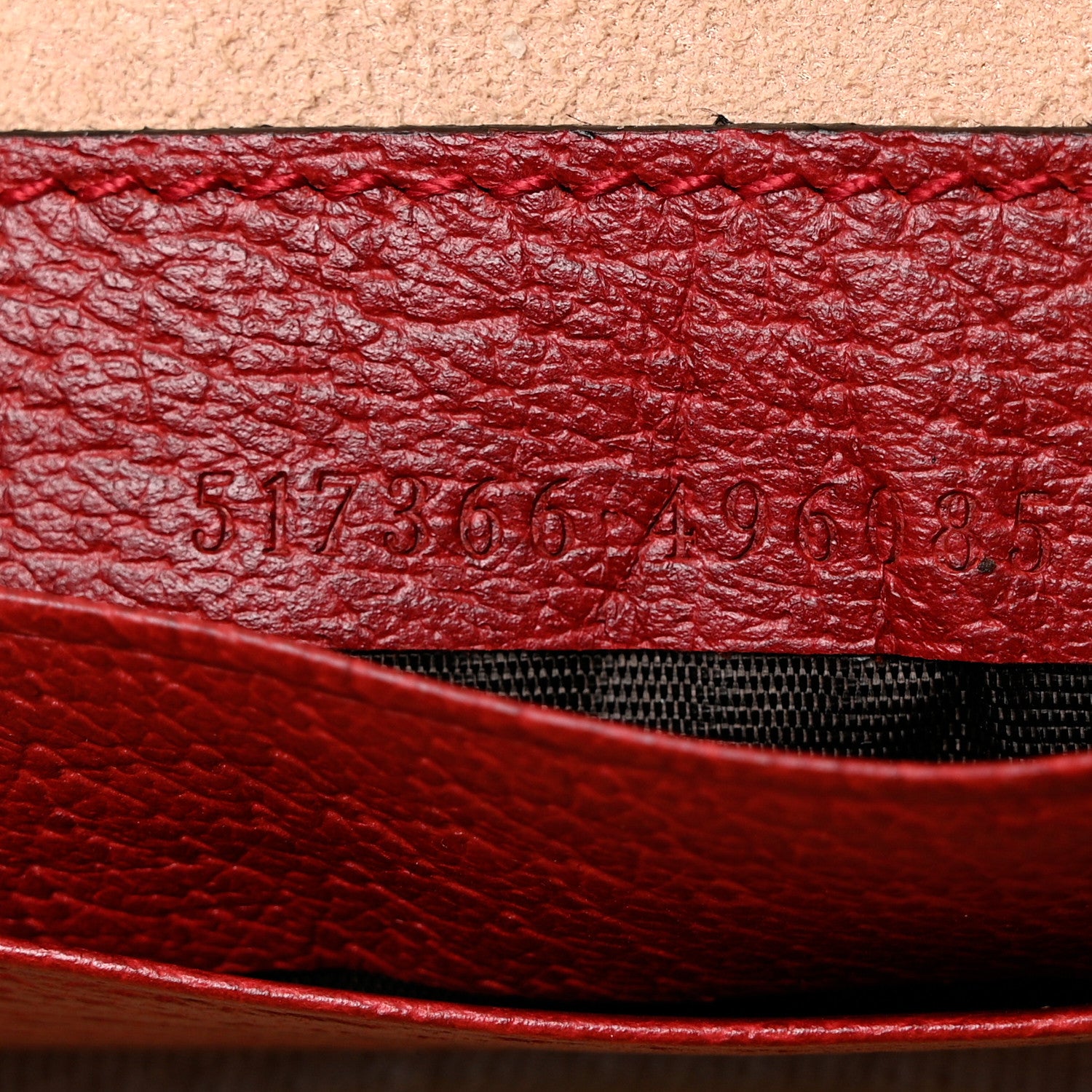 Gucci GG Supreme Monogram Flora Web Ophidia Wristlet Bag Red 7 of 8