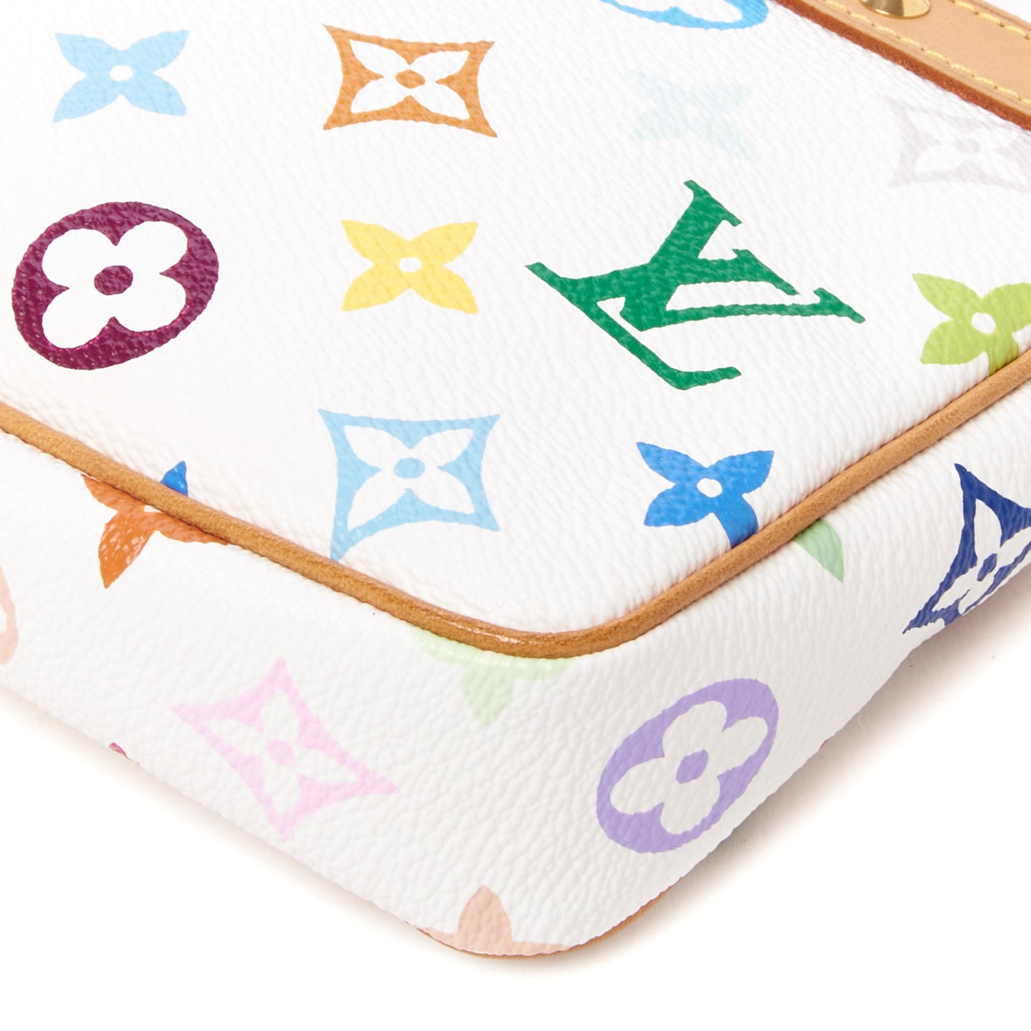 Monogram Multicolor Pochette Accessories White