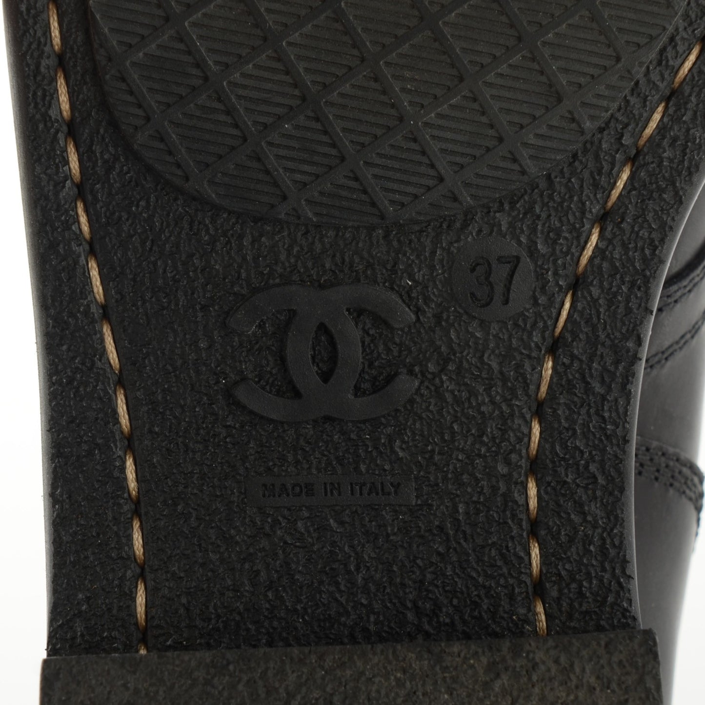 Calfskin Short Boots 37 Black