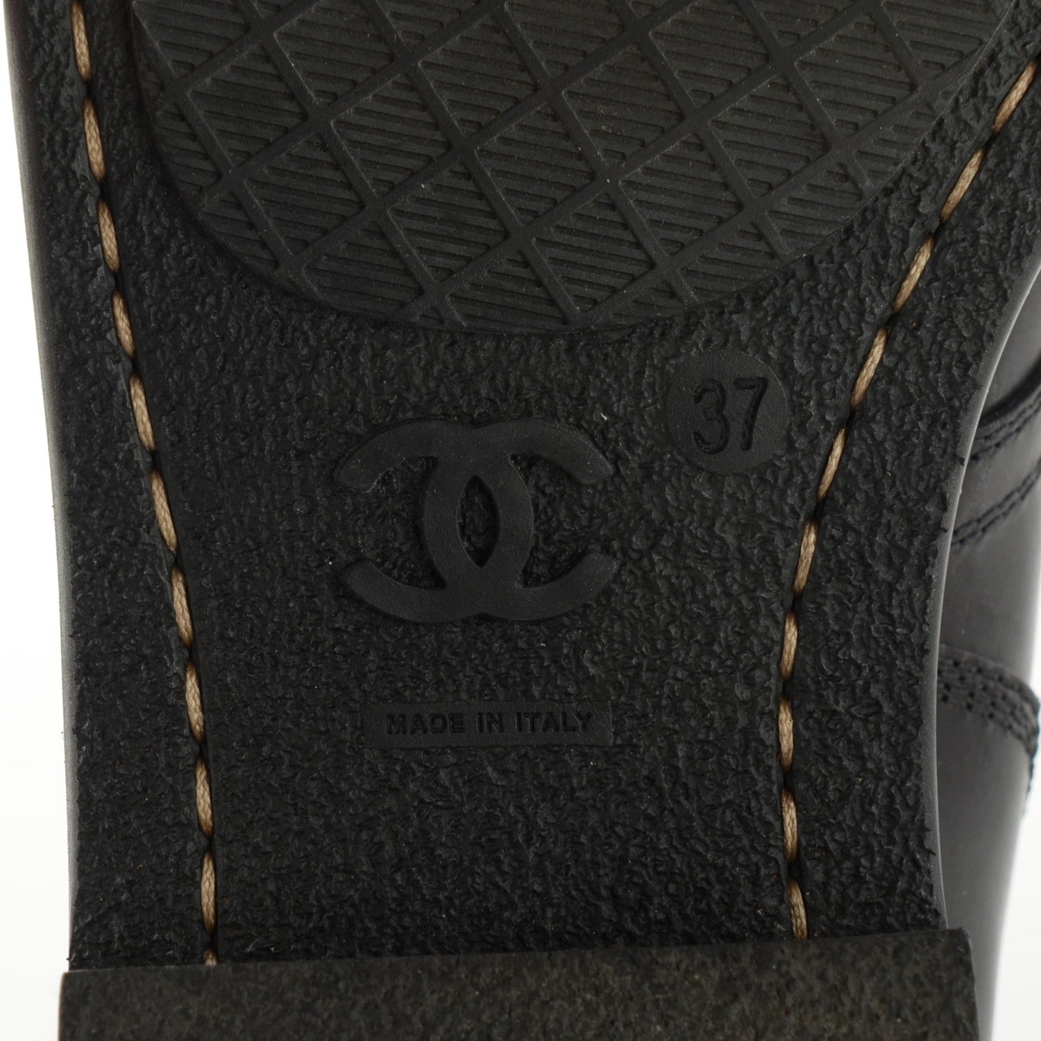 Chanel Calfskin Short Boots 37 Black 7 of 8