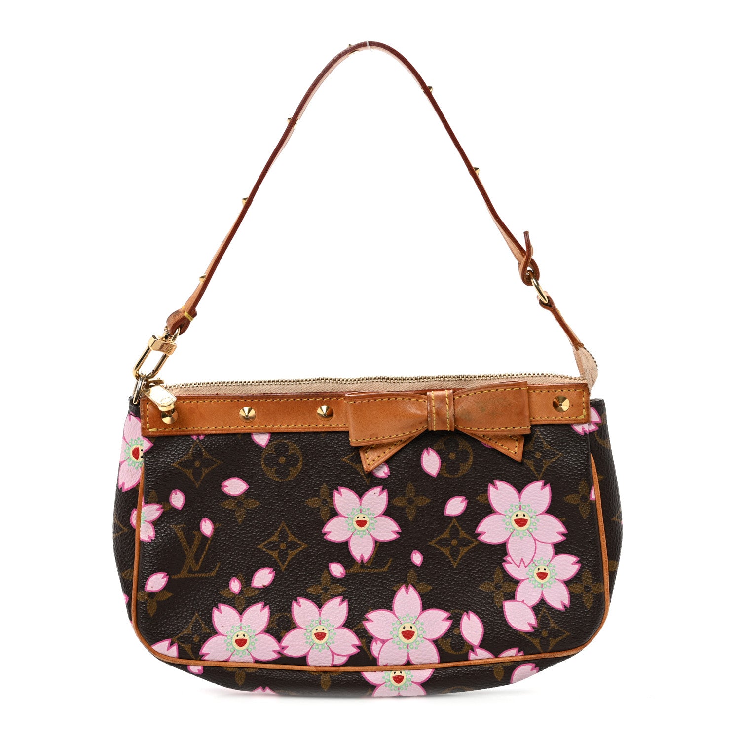 Louis Vuitton Monogram Cherry Blossom Pochette Accessories Brown 1 of 11