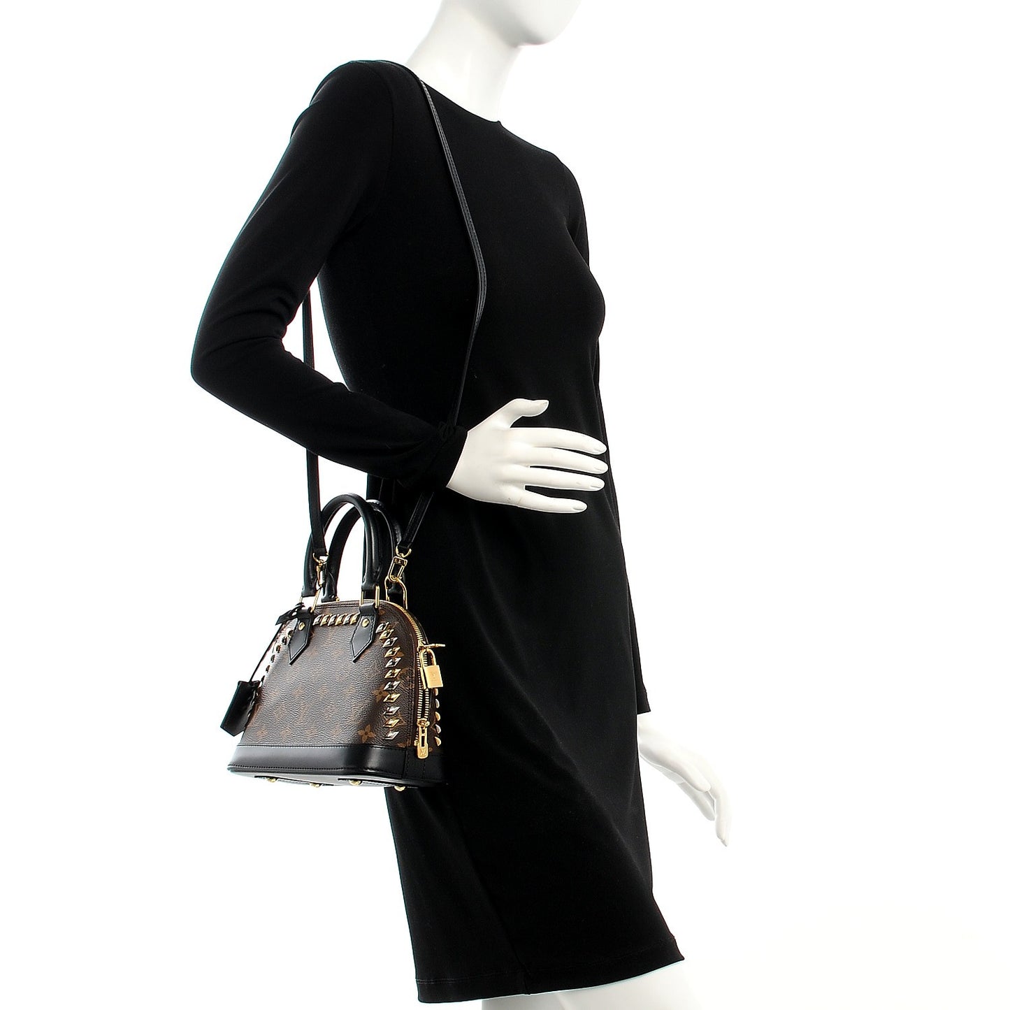 Monogram Macassar Studded Alma BB
