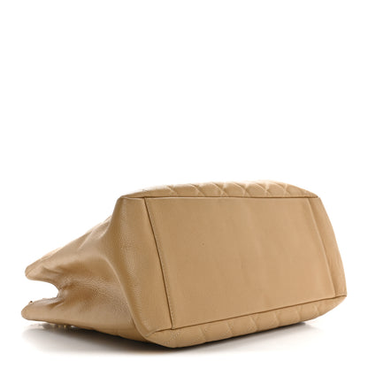 Chanel Caviar Quilted Grand Shopping Tote GST Dark Beige 4 of 16