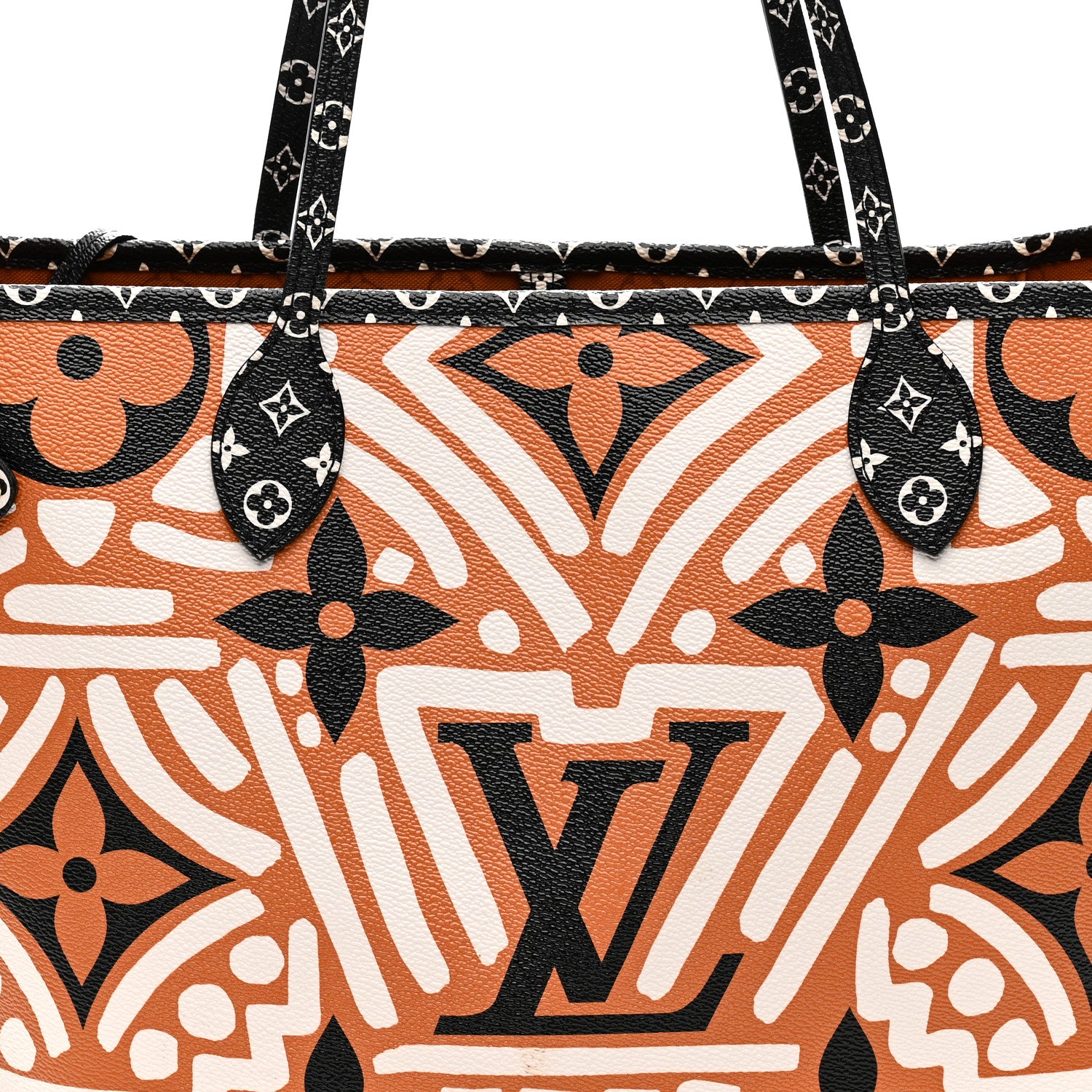 Louis Vuitton Monogram Giant Crafty Neverfull MM Creme Caramel 9 of 11