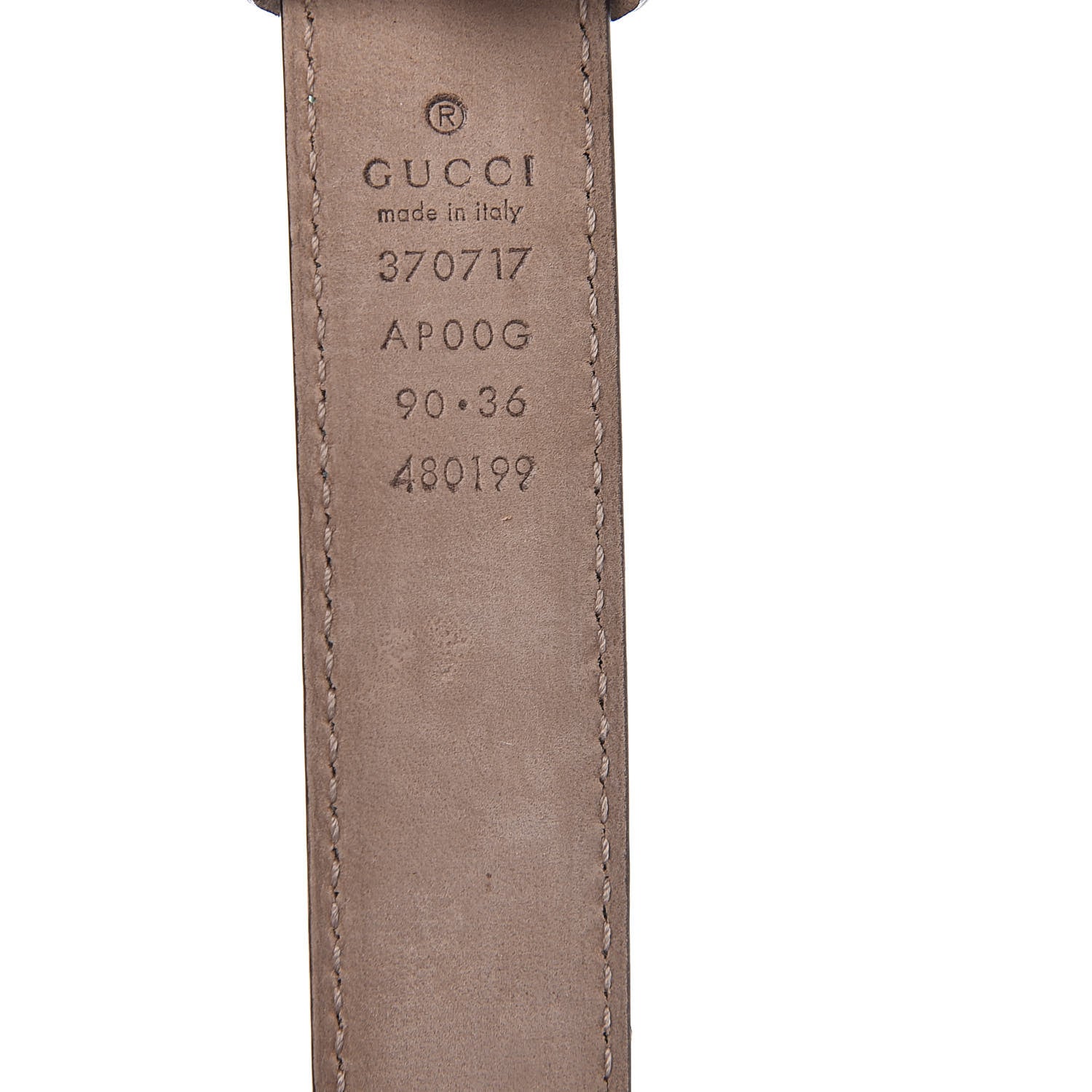 Gucci Moon Calfskin Interlocking G 25mm Belt 90 36 Ocean Wave 4 of 7