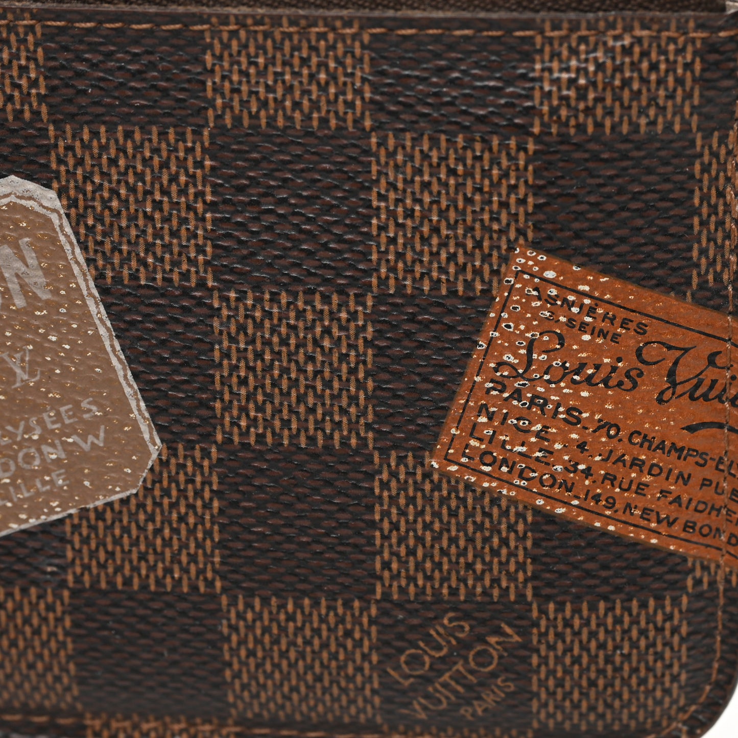 Damier Ebene Trunks and Bags Key Pouch