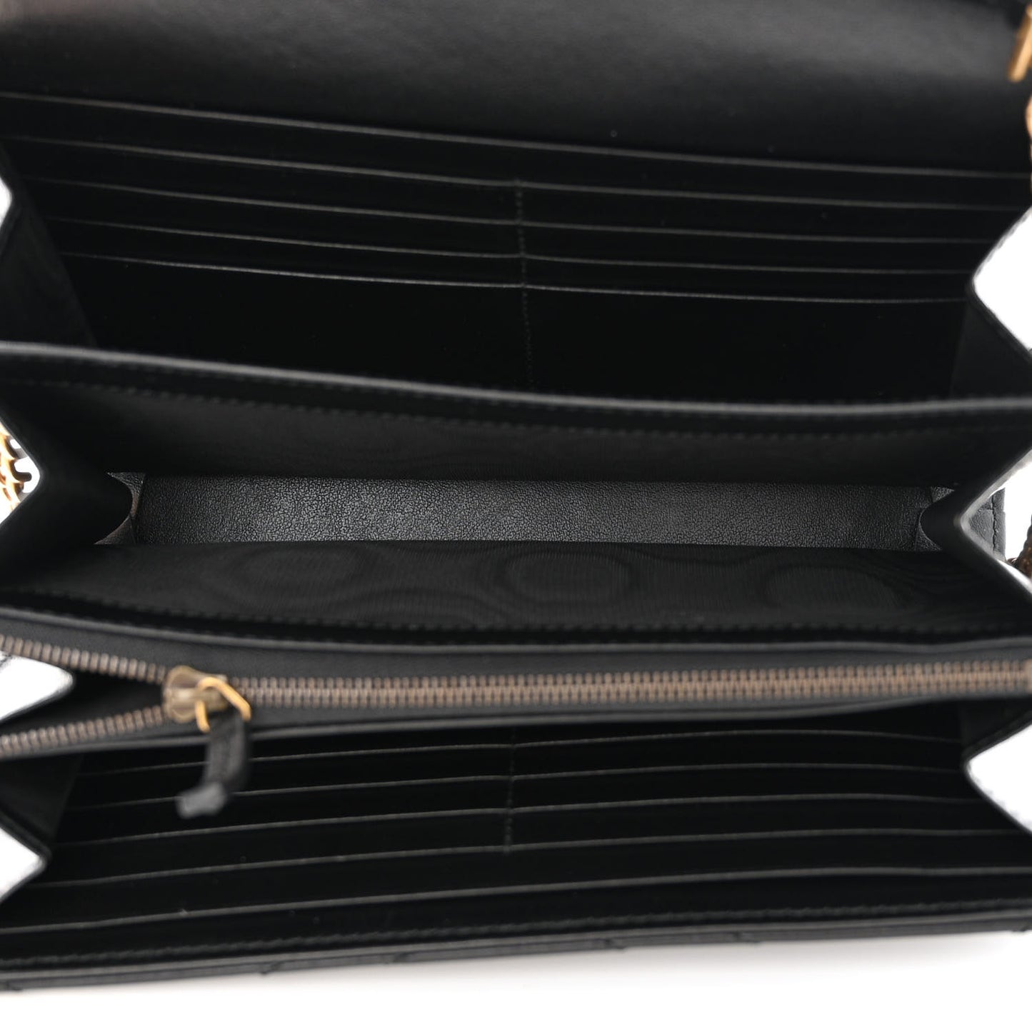 Calfskin Matelasse GG Marmont Chain Wallet Black