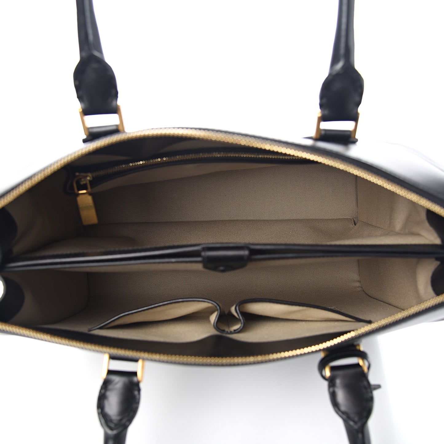 Calfskin Zip Up Heroine Tote Black