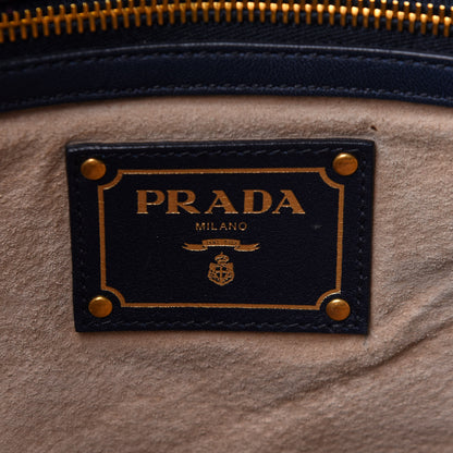 Prada Soft Calf Shopping Tote Baltico 11 of 12