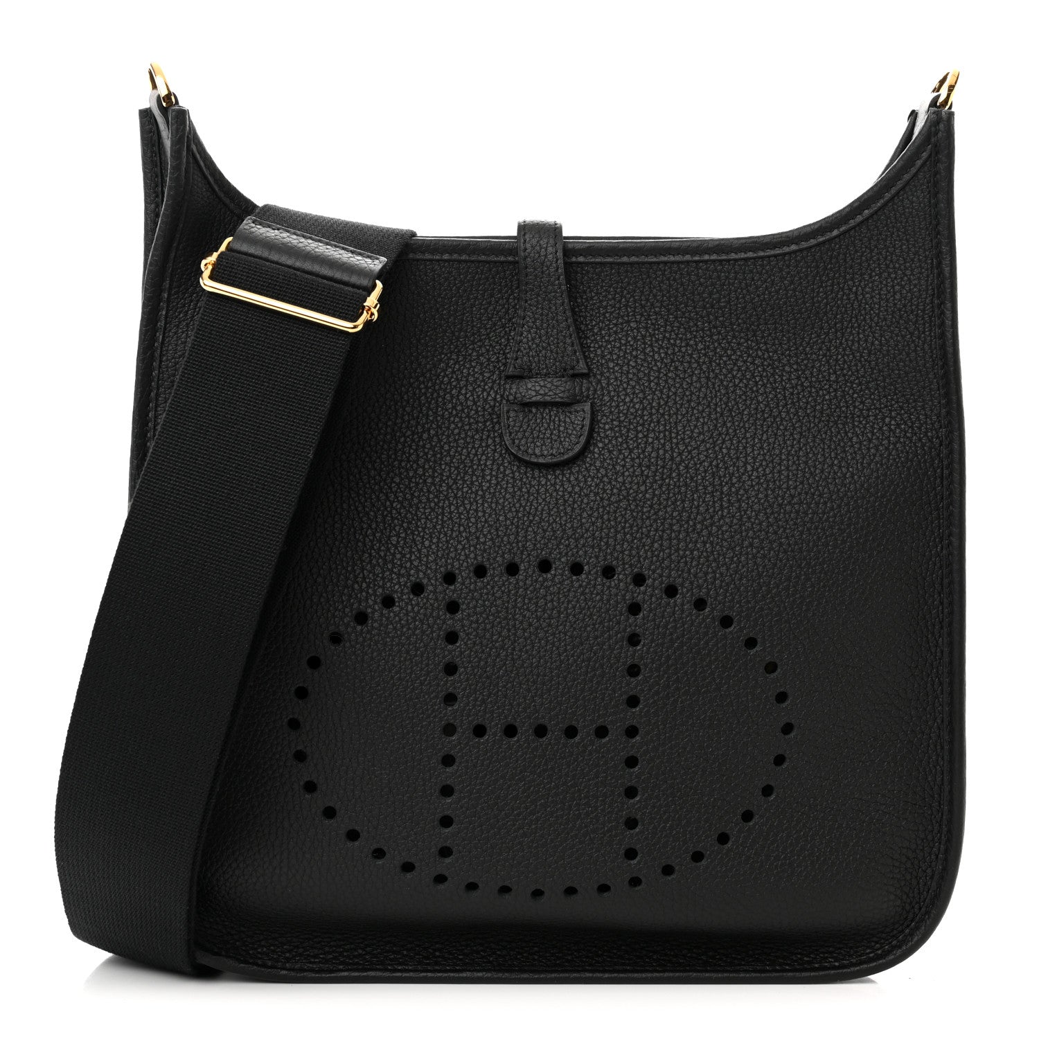 Hermes Taurillon Clemence Evelyne III PM Black 1 of 12