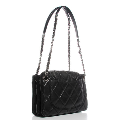 Chanel Lambskin Quilted Medium 3 Accordion Flap Black 3 of 9