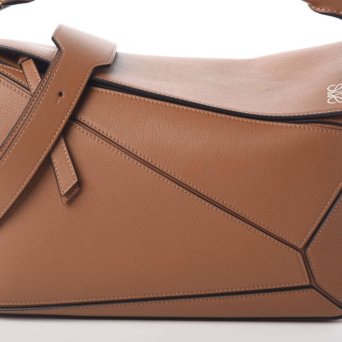 Calfskin Medium Puzzle Bag Tan