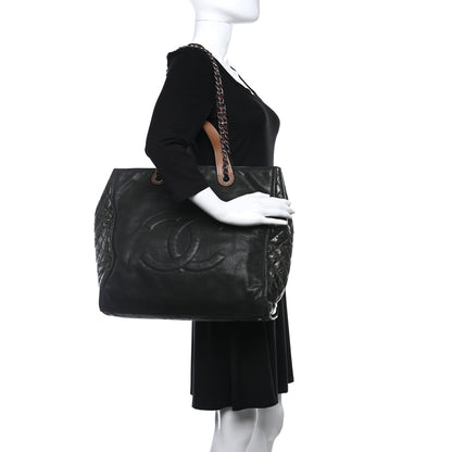 Chanel Iridescent Calfskin In the Mix Tote Dark Green 2 of 10
